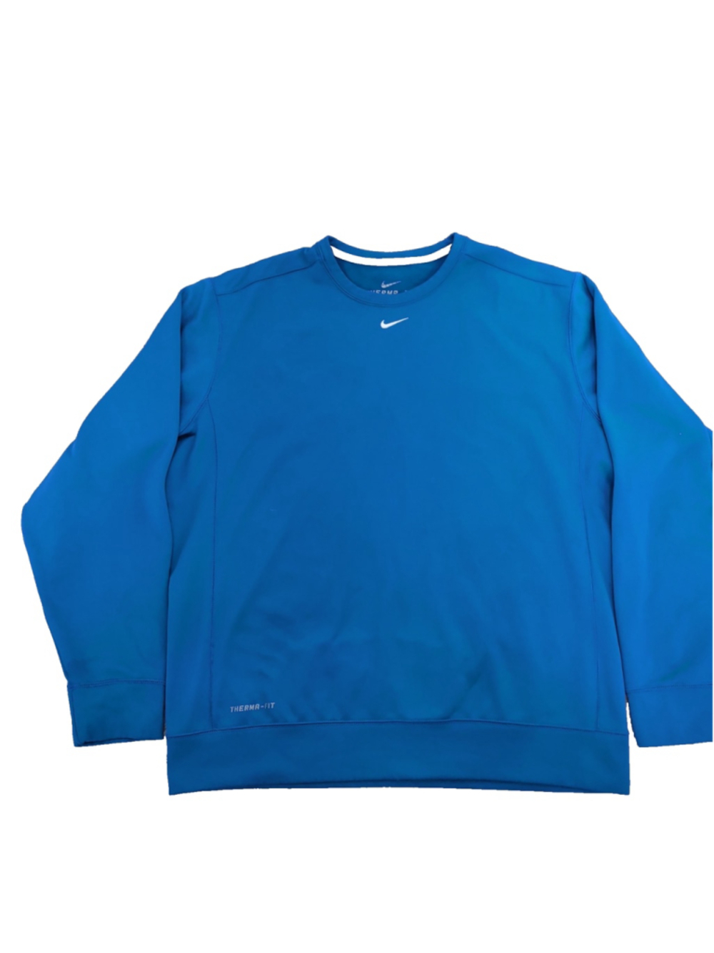 Nike Therma-Fit Sweatshirt Long Sleeve Center Swoosh Crewneck Pullover